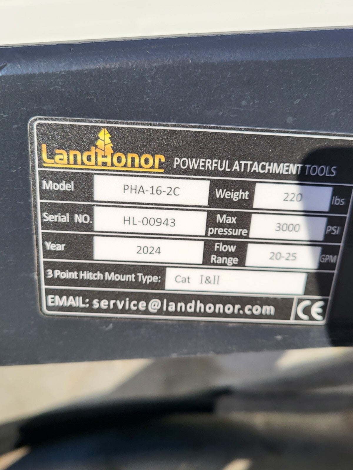 New Landhonor 3PT Hitch Adapter Hydraulic Skid Steer Attachment