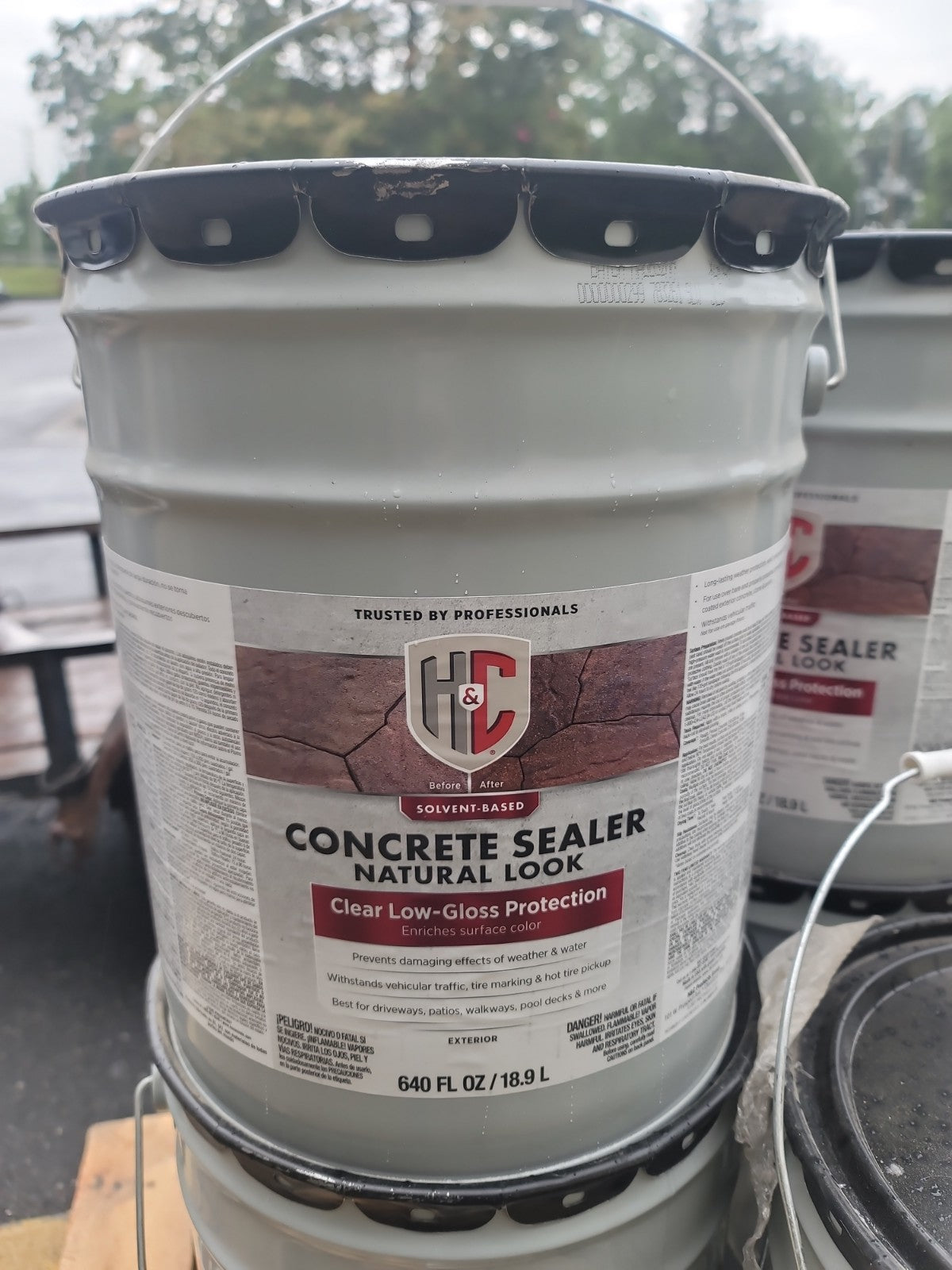 H&C Concrete Sealer - Natural Look - Solvent-Based Clear Low-Gloss Sealer NEW