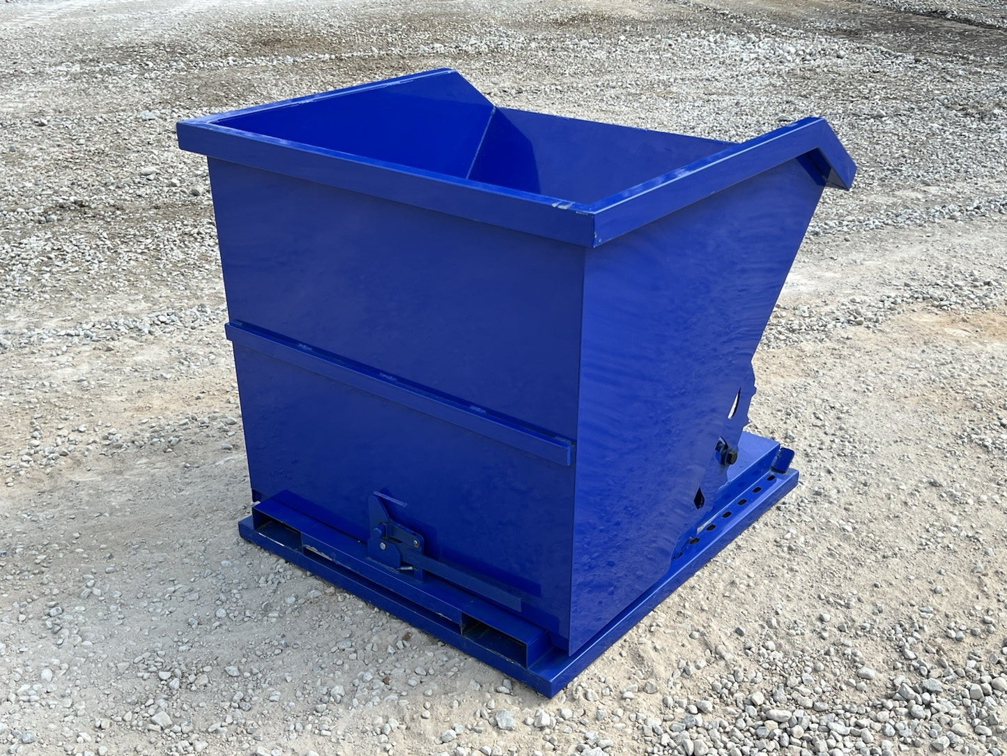 1 Cubic Yard Self Dumping Trash Hopper Fits Fork Lift Pallet Forks Free Shipping