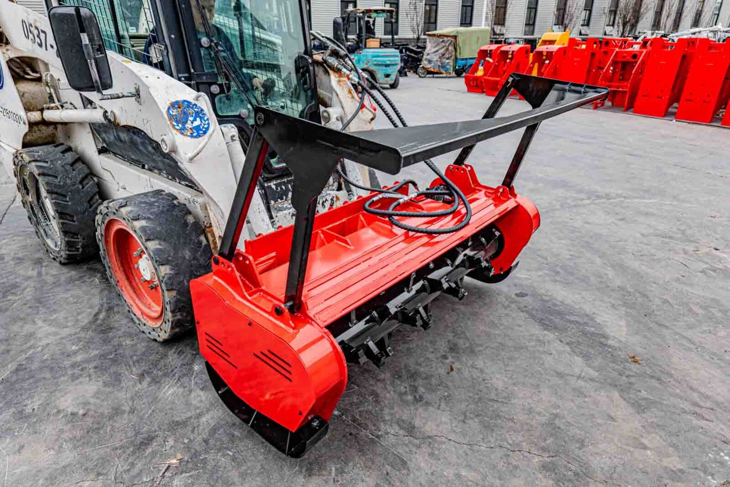 60Inch Skid Steer Loader Forestry Mulcher Wood Chipper Attachment for Bobcat