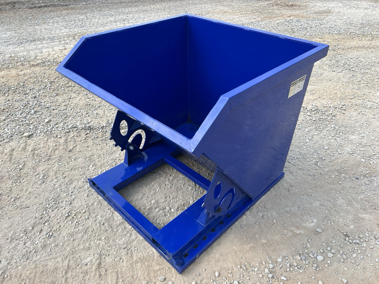 1 Cubic Yard Self Dumping Trash Hopper Fits Fork Lift Pallet Forks Free Shipping