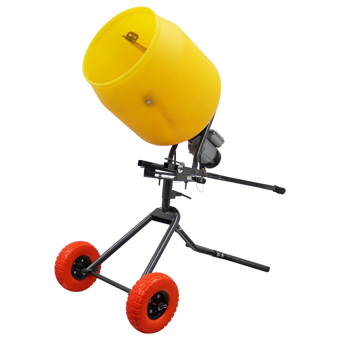 100L/3.5 Cu.Ft Push-Type Cement Mixer Concrete Mortar Polythene Drum 110V 300W