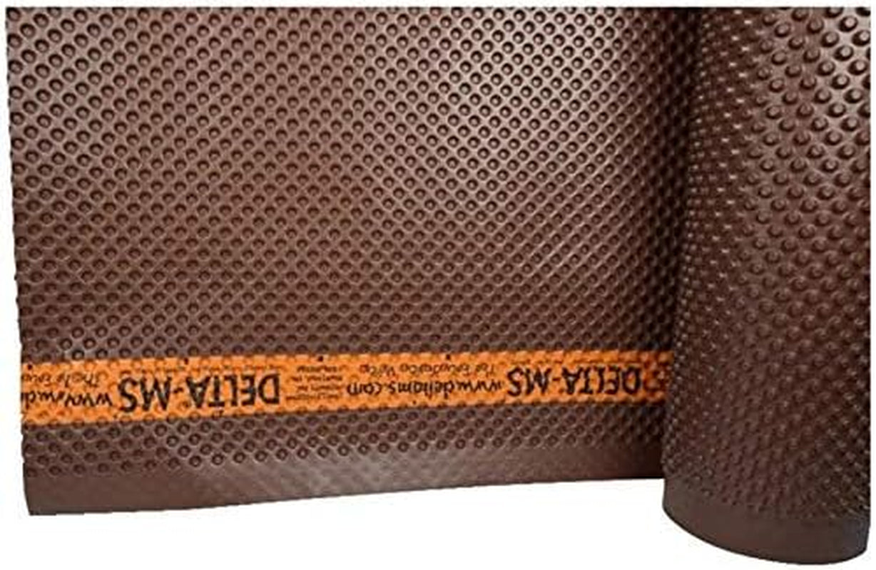 Delta-Ms 5 Ft X 65.6 Ft (328 Sqft/Roll) Brown Foundation Waterproofing Mat