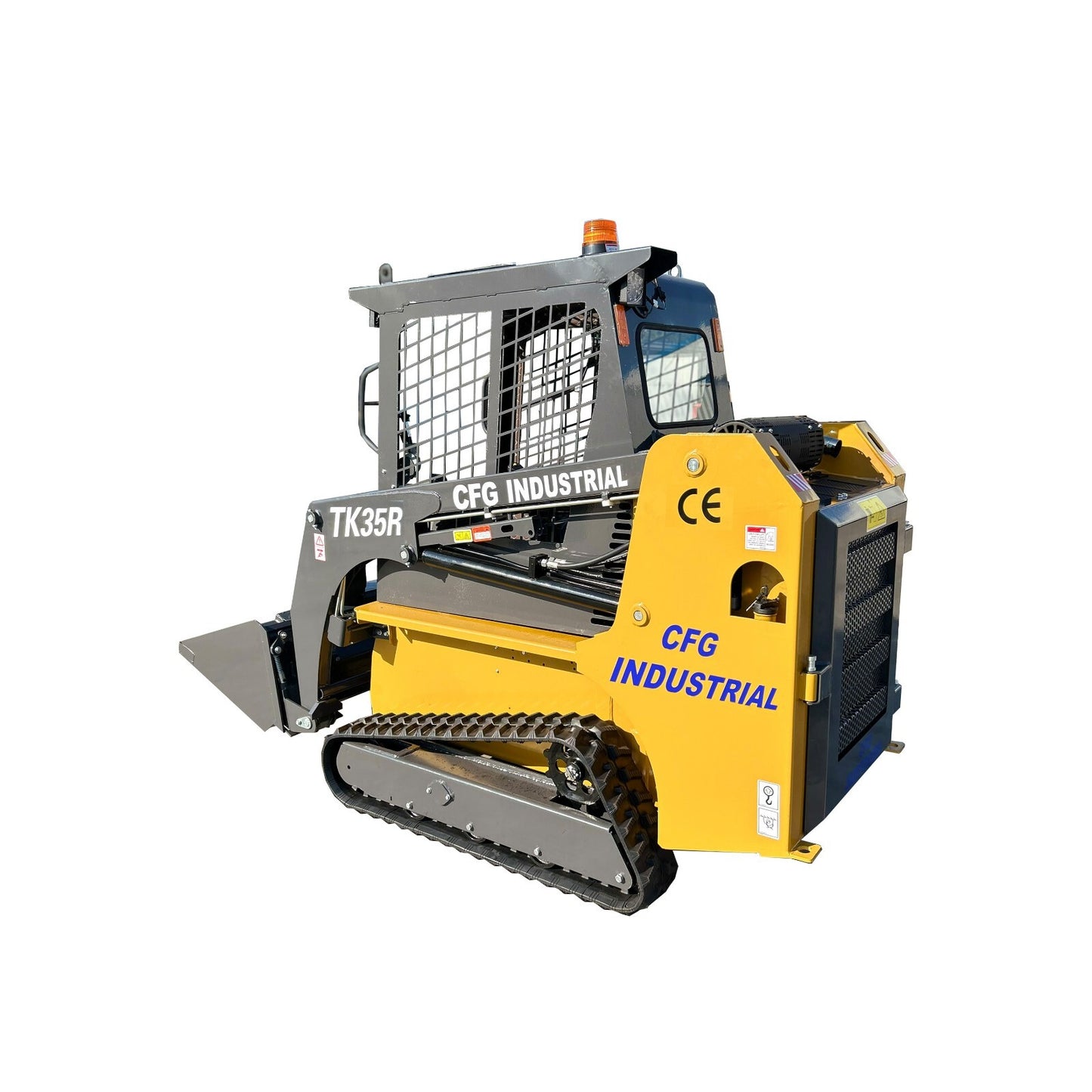 AGT Mini Skid Steer Track Loader 32.8HP Gas Engine 1.5 Ton Crawler Bucket 37.4In