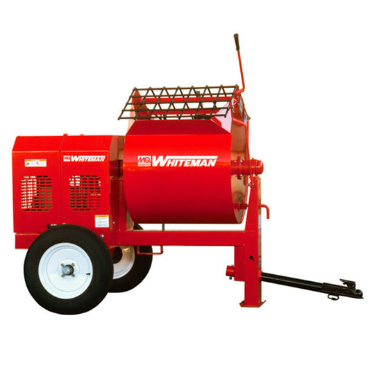Multiquip WM90SE Mortar Mixer, 3 Hp, 230V, 1-Phase, 9 Cu. Ft. Capacity Steel Drum