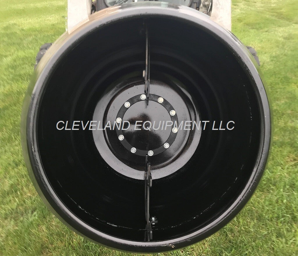PREMIER MS14 MINI SKID STEER AUGER DRIVE ATTACHMENT W CONCRETE CEMENT MIXER BOWL
