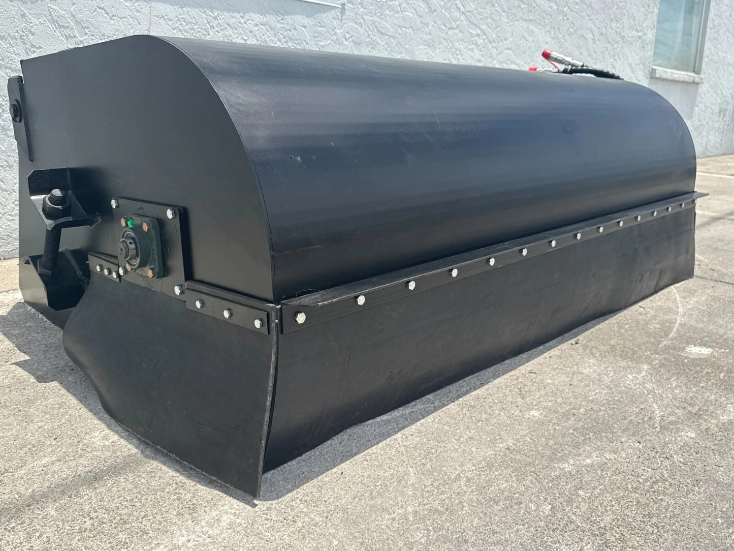 CMA Skid Steer Box Broom Sweeper 72" HD Attachment Broom Bucket Poly Wire Brush