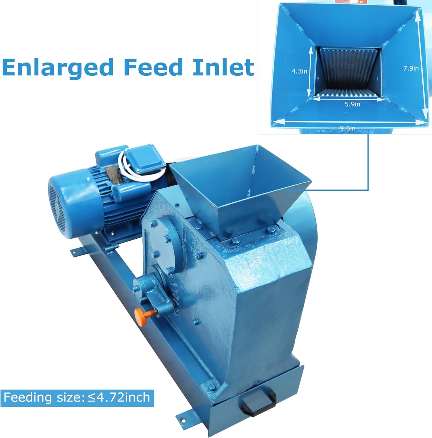 TECHTONGDA Jaw Crusher Rock Grinder Shredder Electric Shatter Pulverizer for Ore Slag Coal Stone Concrete Crushing Machine 220V