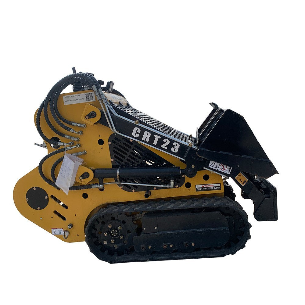 AGT Mini Skid Steer Track Loader 27 HP 2 Cylinder Rato Engine Stand on Crawler