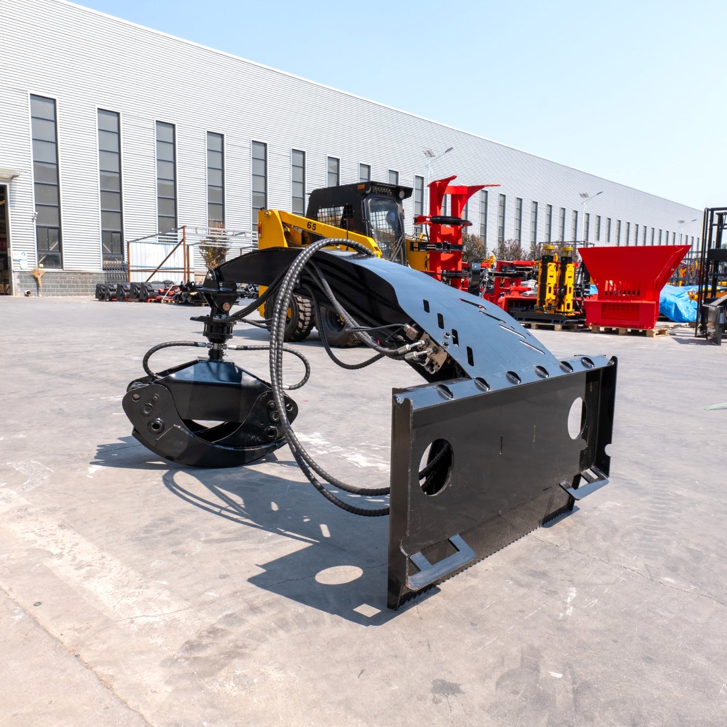 360°ROTATING Log Grapple Hydraulic for BOBCAT Skid Steer Loader Grabber Clip