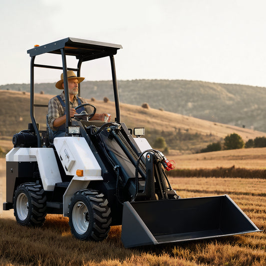 26HP Kubota D1105 1.4-Ton Wheel Cab Skid Steer Loader 2025 Brand New USA STOCK
