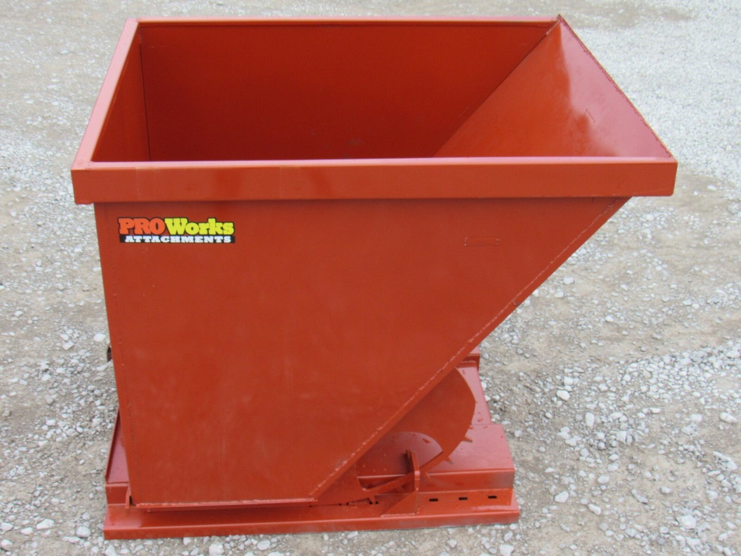 2 Cubic Yard Self Dumping Trash Hopper Dumpster Fits Fork Lift Pallet Forks