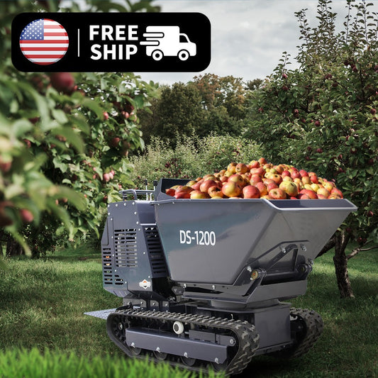 Free Ship 13.5HP BS Crawler Mini Concrete Dump Truck Gasoline Orchard Concrete