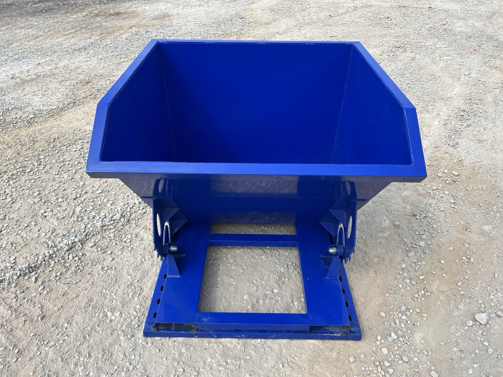 1 Cubic Yard Self Dumping Trash Hopper Fits Fork Lift Pallet Forks Free Shipping