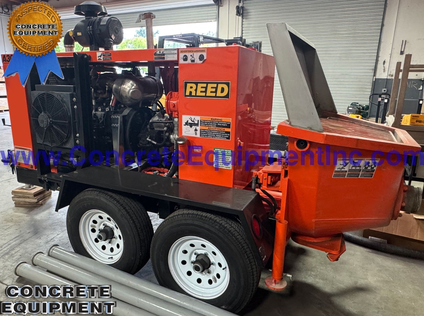 REED A30HP Demo Concrete Pump 2024 / 250 Hours! Schwing Putzmeister Type