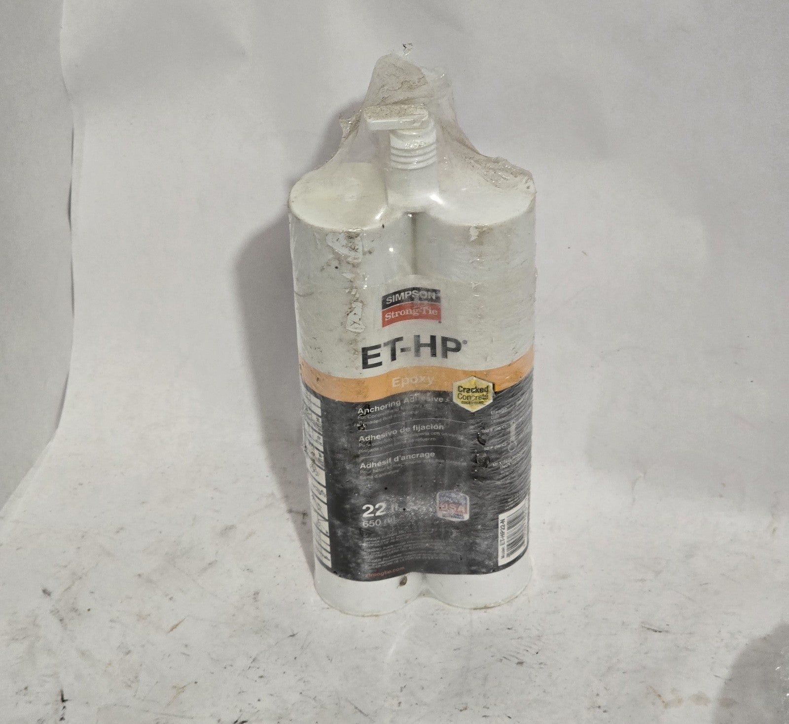 Simpson ET-HP Strong Tie Concrete Masonry Anchoring Adhesive Epoxy 22 Fl Oz