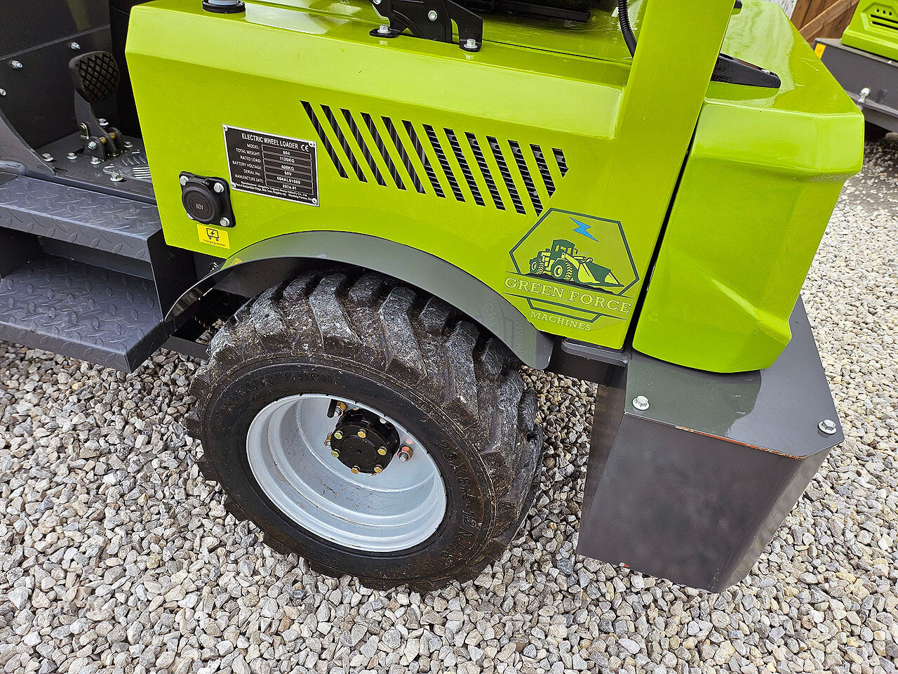 2025 Greenforce Machines EV880L Electric Wheel Loader Bobcat Skid Steer 880Lbs