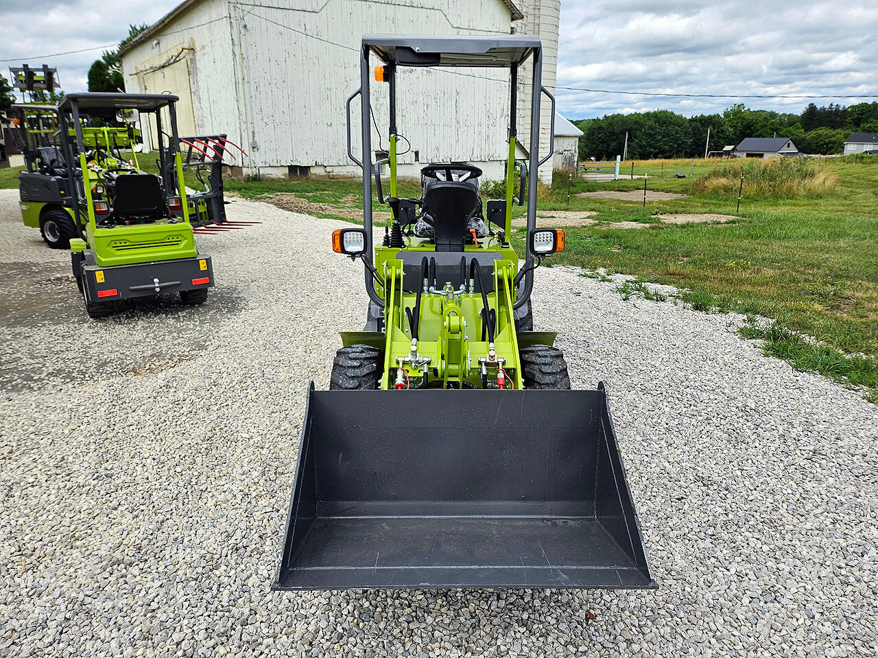2025 Greenforce Machines EV880L Electric Wheel Loader Bobcat Skid Steer 880Lbs