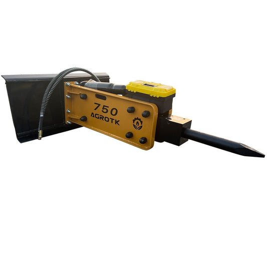 Skid Steer 750 Hydraulic Hammer Concrete Breaker Drilling Tools 3" Chisel Diam
