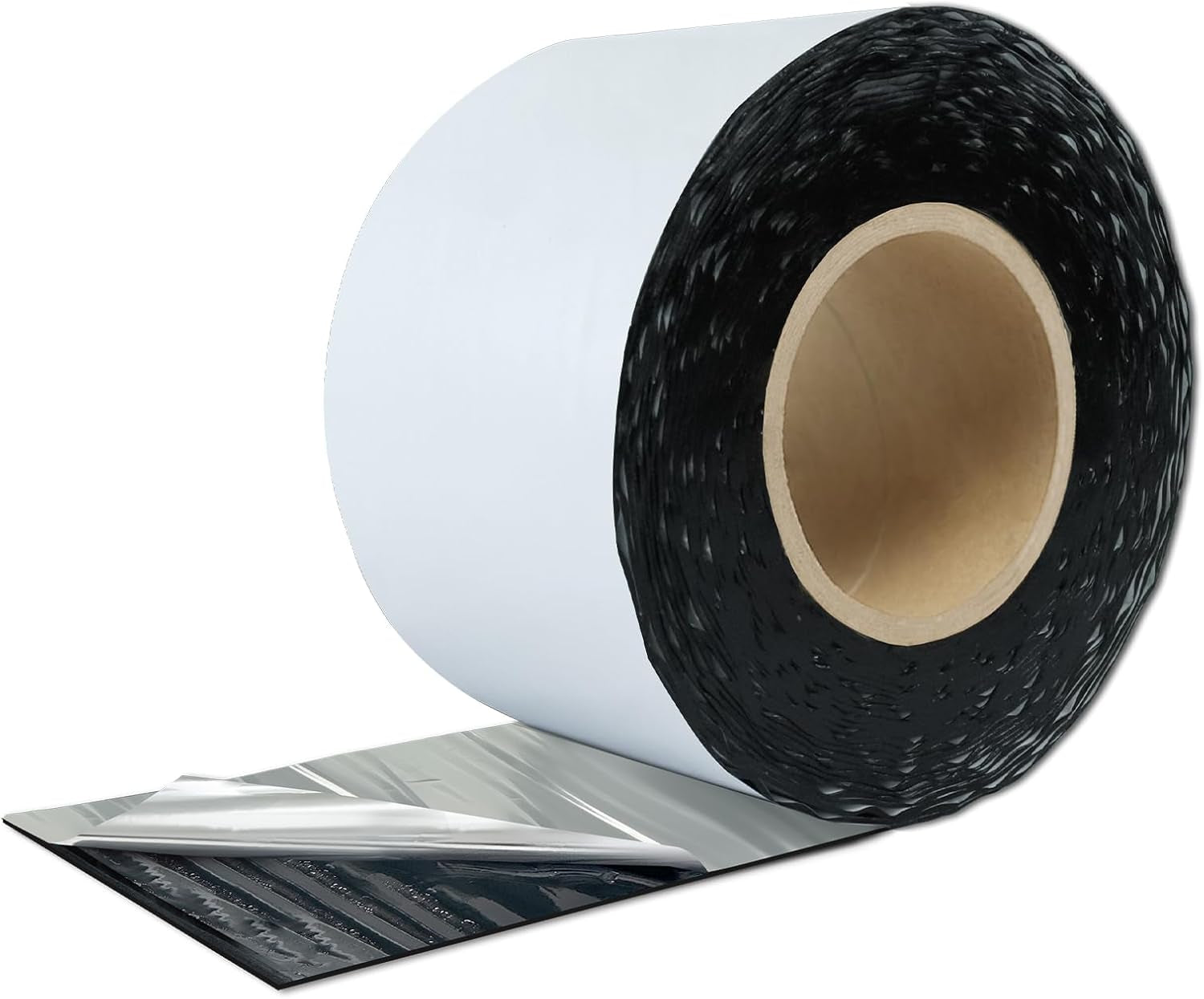 BXI Fluorocarbon Film Asphalt Waterproof Tape, 12 Inches X 32 Feet, Weatherproof Sealing Membrane, Self-Adhesive SBS Modified Bitumen Flashing Sealant Patch, Seam Leak for Roof Window Driveway Repair