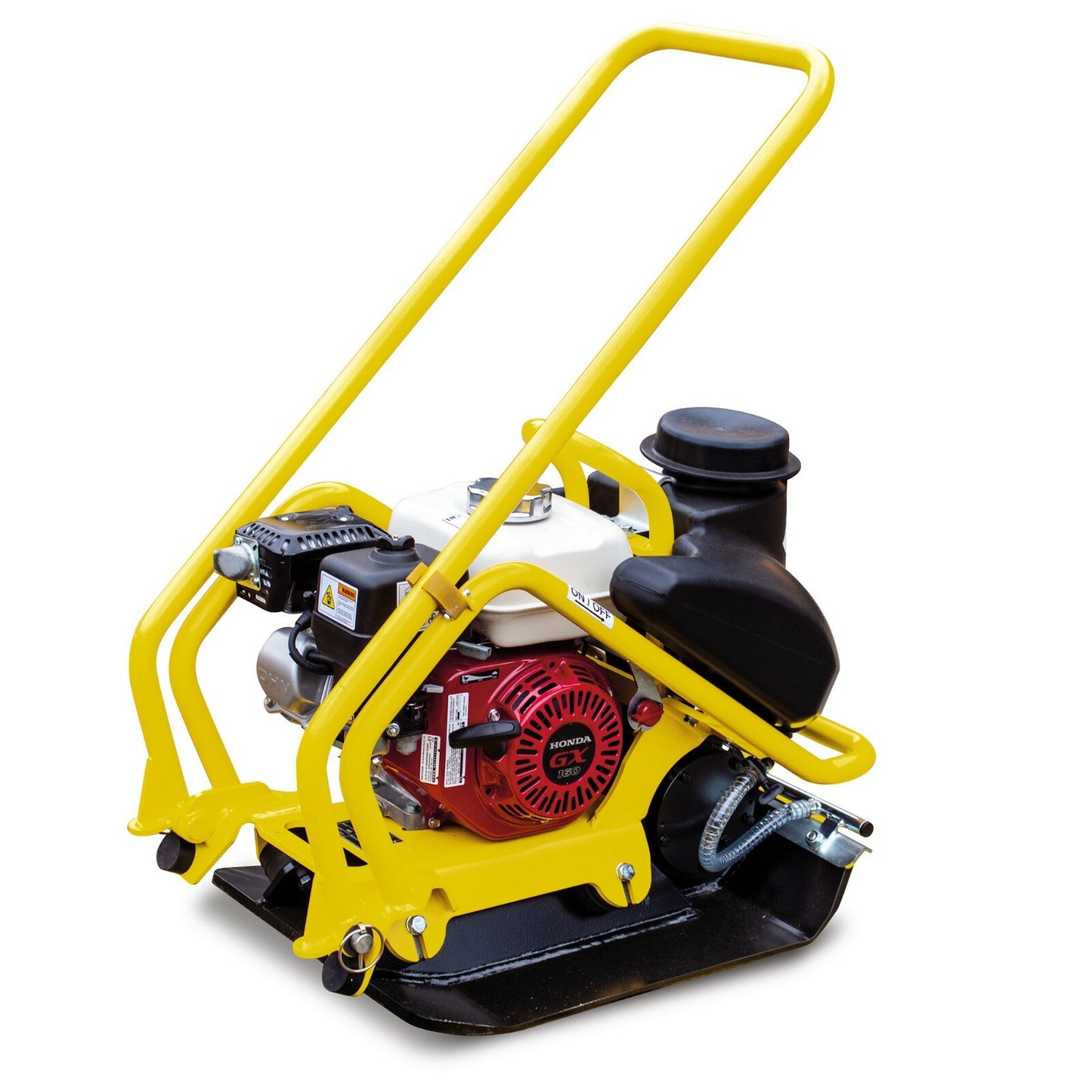 Vibratory Plate Compactor Honda 5.5 HP Water Tank Asphalt Aggregate Soil Tamper