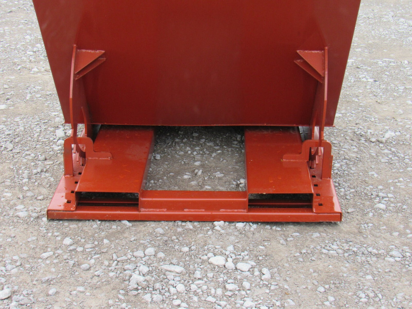 2 Cubic Yard Self Dumping Trash Hopper Dumpster Fits Fork Lift Pallet Forks