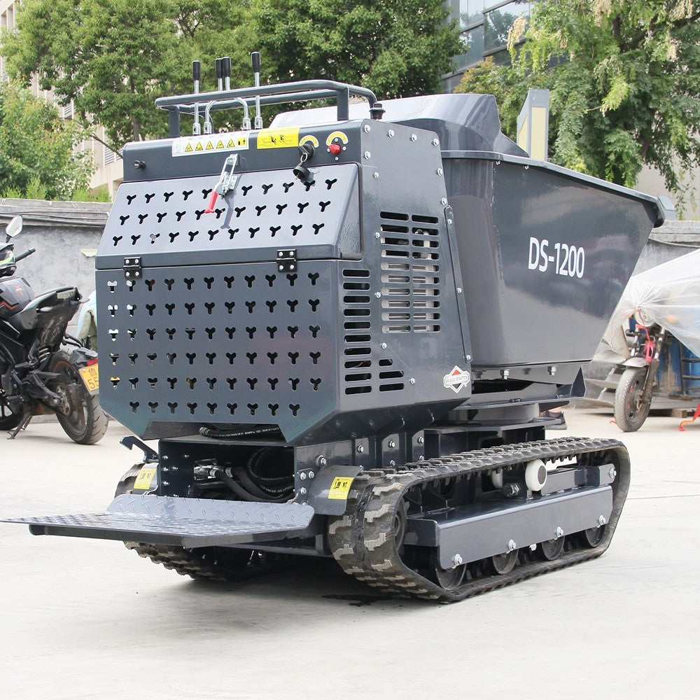 Free Ship 13.5HP BS Crawler Mini Concrete Dump Truck Gasoline Orchard Concrete