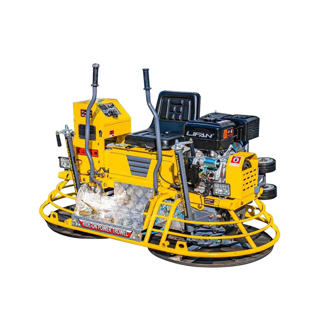 Limited Sale13Hp Gas Engine Cement Concrete Ride on Trowel Road Surface Finisher