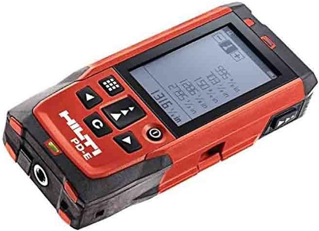 Hilti 2062051 PD-E Laser (1 Mw, 635 Nm, Class 2, Class II )Range Meter with Soft Case