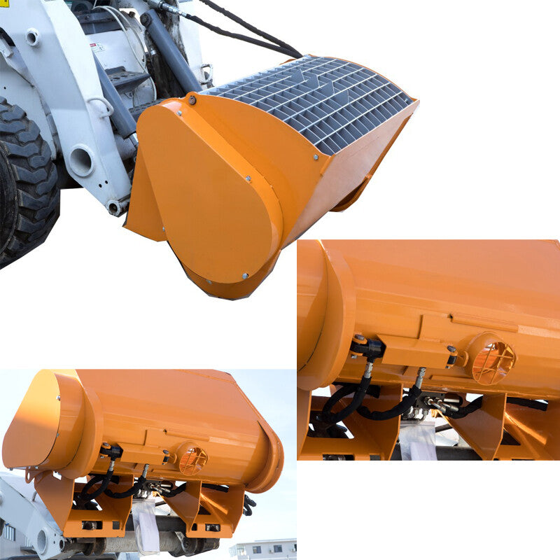 Wolfequip Mix Double Discharge Skid Steer for CAT Bobcat Mixer Concrete Cement