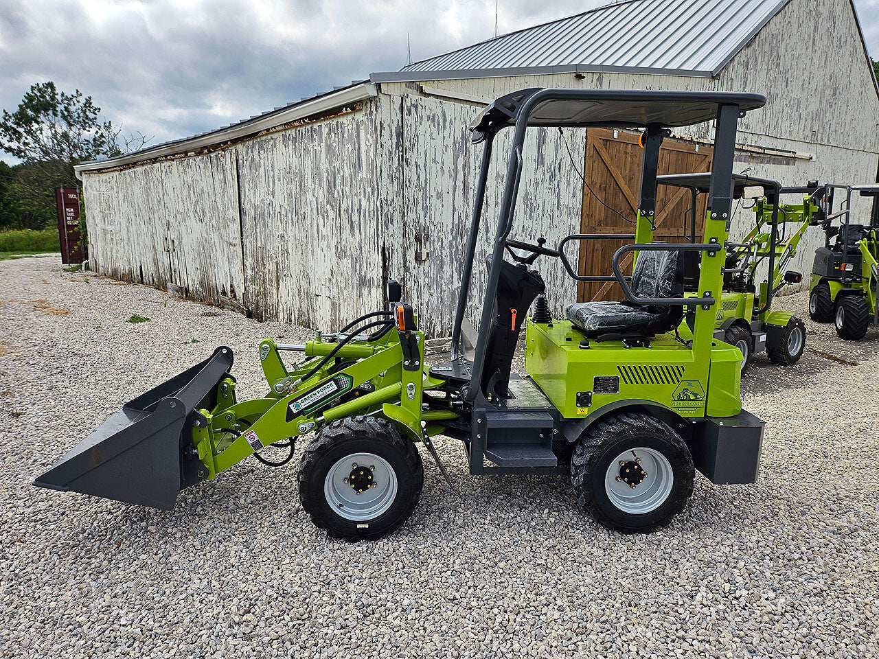 2025 Greenforce Machines EV880L Electric Wheel Loader Bobcat Skid Steer 880Lbs