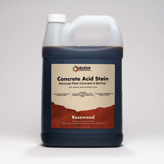 Concrete Acid Stain Decorative Concrete Dark Red to Brown 1 Gallon Rosewood