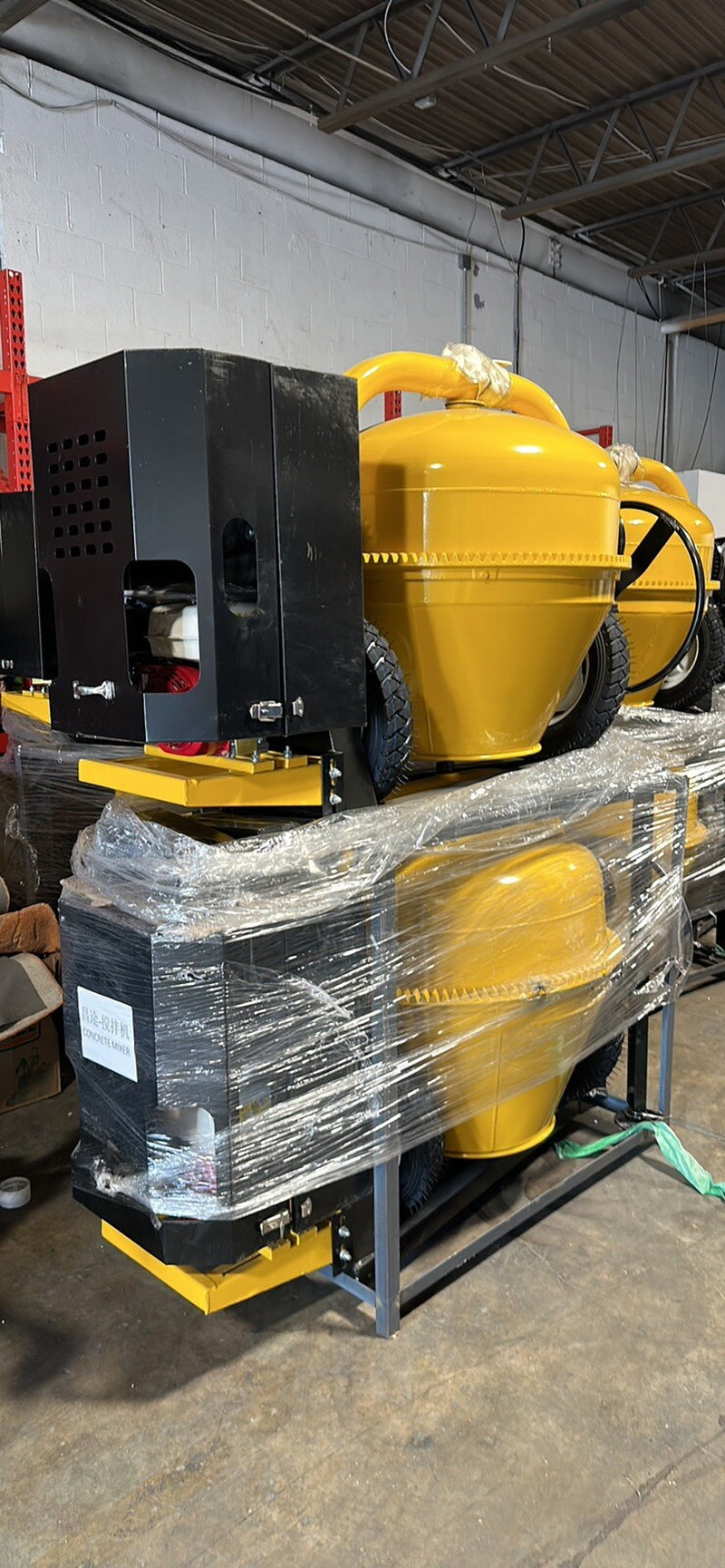 Towable 9 Cubic Feet Cement Mixer