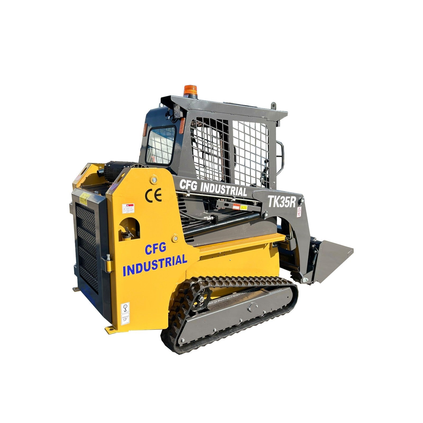 AGT Mini Skid Steer Track Loader 32.8HP Gas Engine 1.5 Ton Crawler Bucket 37.4In