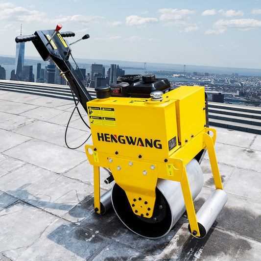 Hand Push Vibratory Roller Road Sale！Asphalt Compactor Free Delivery Free Ship
