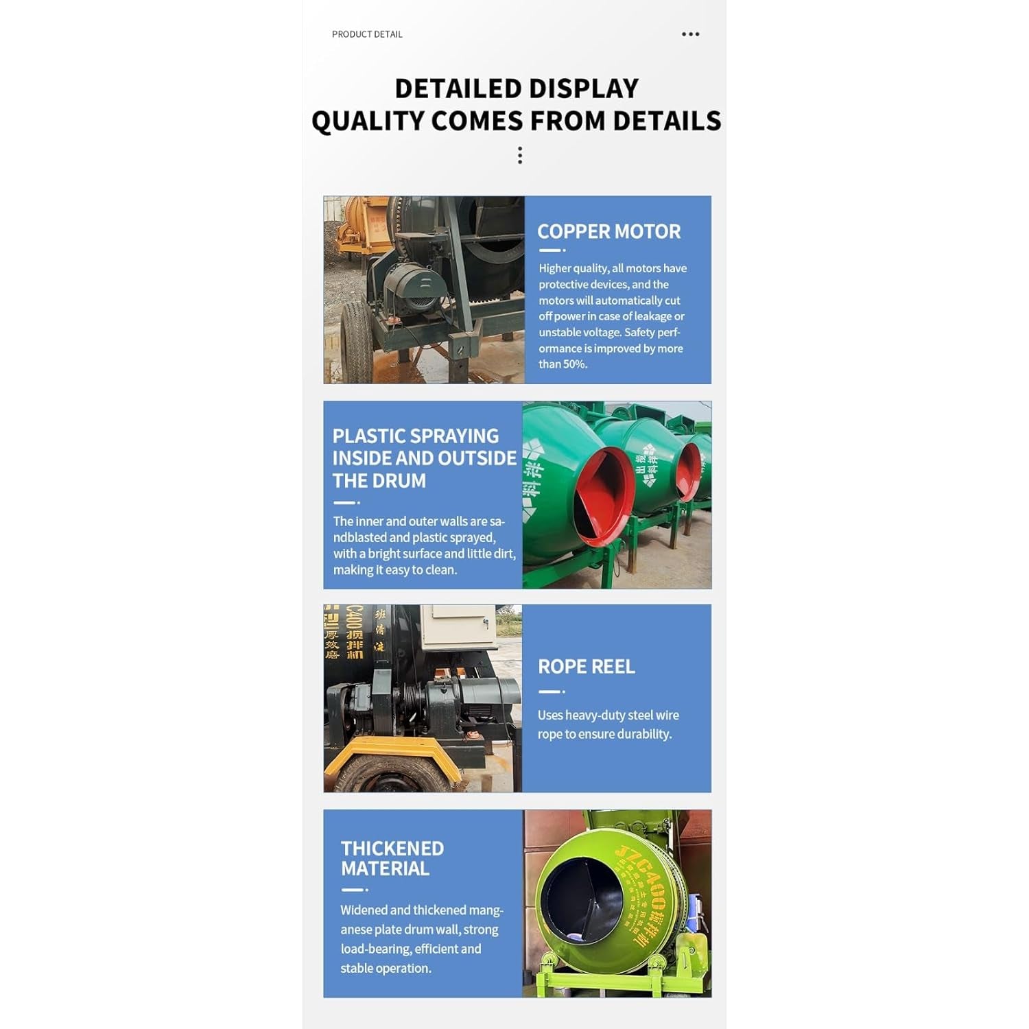 Mobile Concrete Mixers with Drum and Discharge Chute for Ready-Mix Concrete Applications and Mixing Materials on Industrial Sites, Construction Projects and in Remote Locations