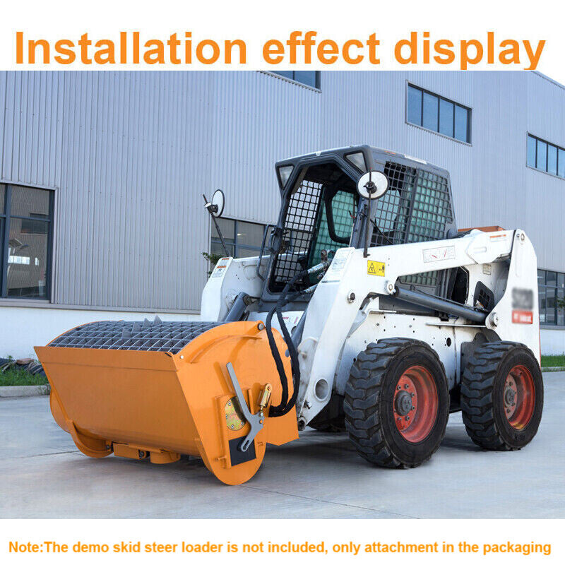 Wolfequip Mix Double Discharge Skid Steer for CAT Bobcat Mixer Concrete Cement