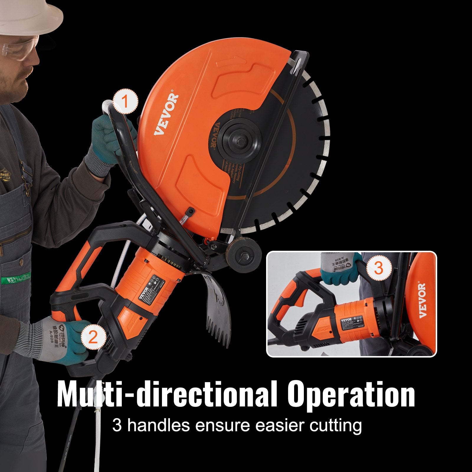 Electric Concrete Saw, 16 In, Brick
