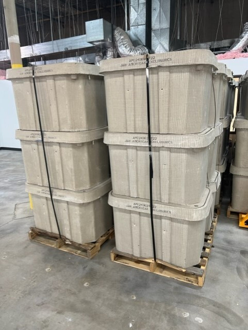 24X36X24 Polymer Concrete Tier 22 Handhole Vaults, Price Is for 6 Hand Holes