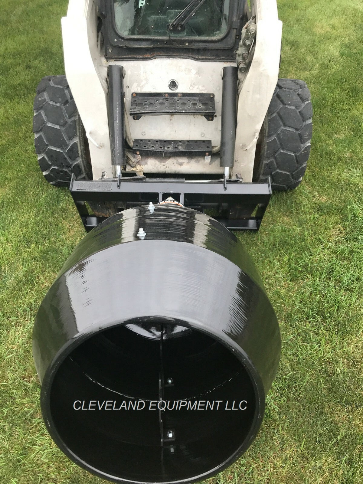PREMIER MS14 MINI SKID STEER AUGER DRIVE ATTACHMENT W CONCRETE CEMENT MIXER BOWL