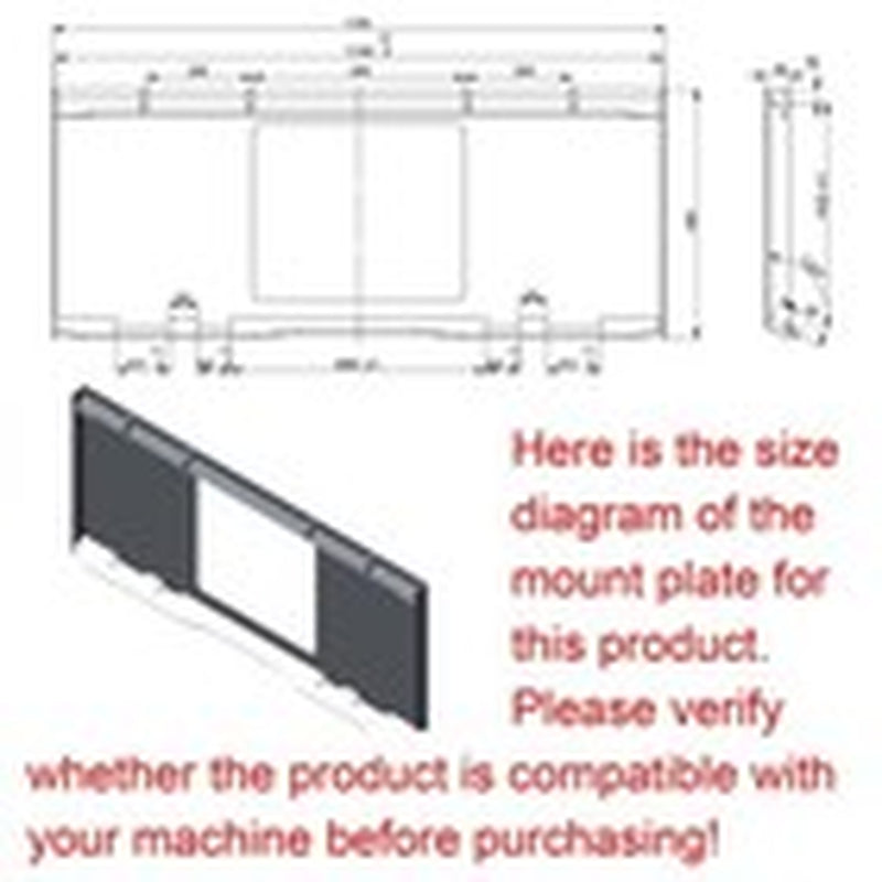 280Lt Volume Skid Steer Attachments Concrete Mixer Bucket