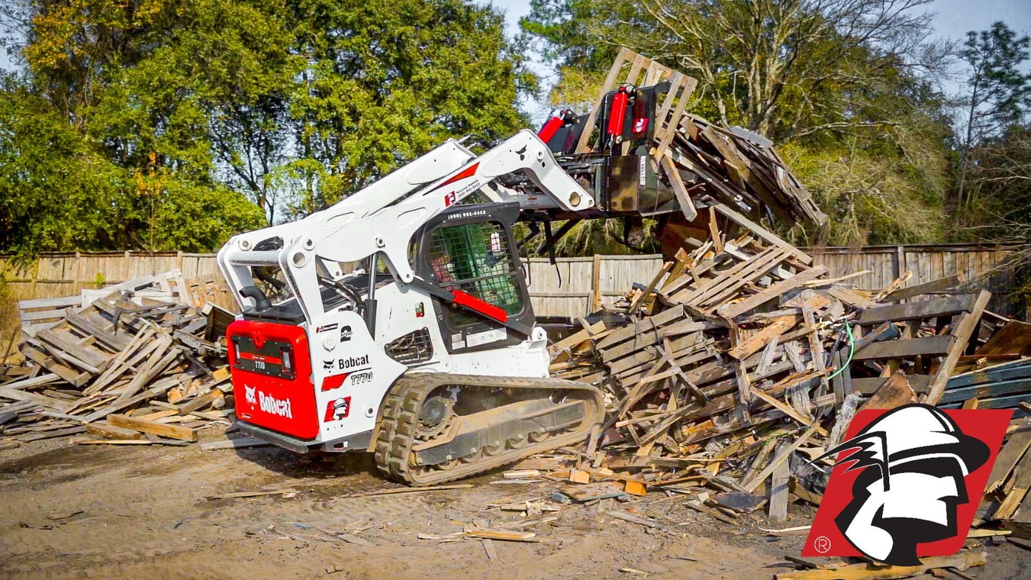 Recycling Bucket Skid Steer Attachment for Bobcat 84" Wide by Mclaren