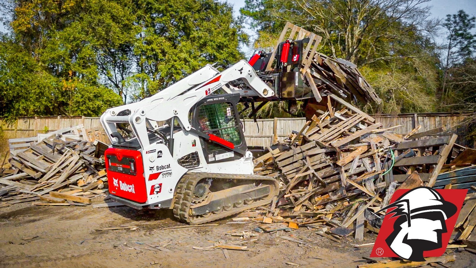 Recycling Bucket Skid Steer Attachment for Bobcat 84" Wide by Mclaren
