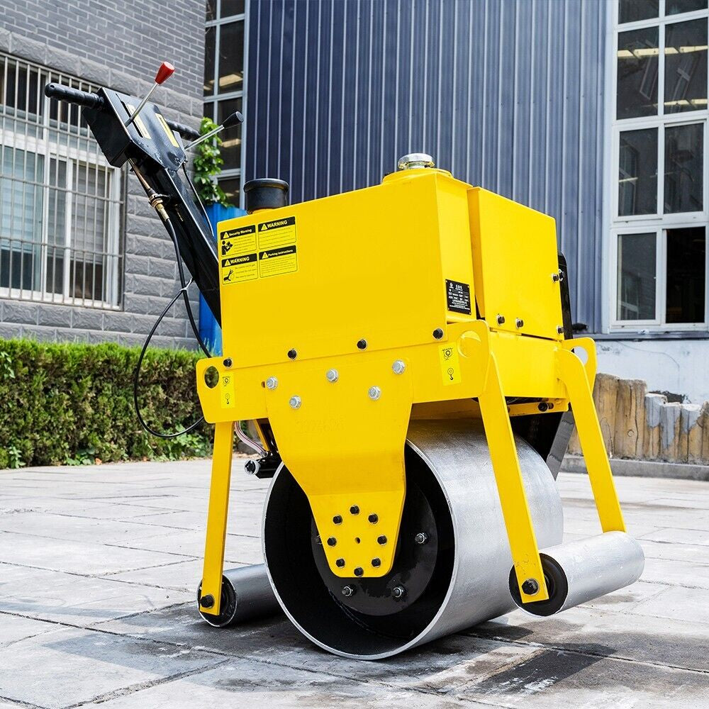 Hand Push Vibratory Roller Road Sale！Asphalt Compactor Free Delivery Free Ship