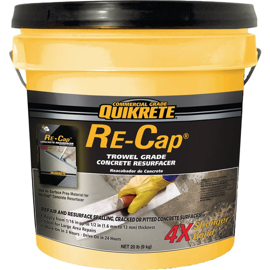 Quikrete Re-Cap 20 Lb. Trowel Grade Concrete Resurfacer 113146 Quikrete Re-Cap