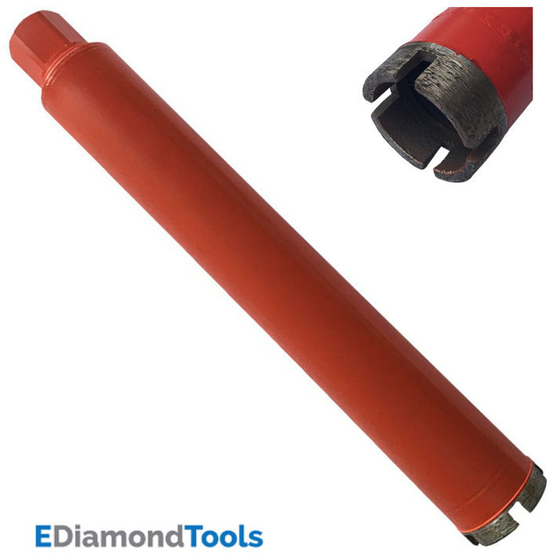 Wet Diamond Core Bits for Concrete, Concrete W/Light Rebar or Hard Masonry