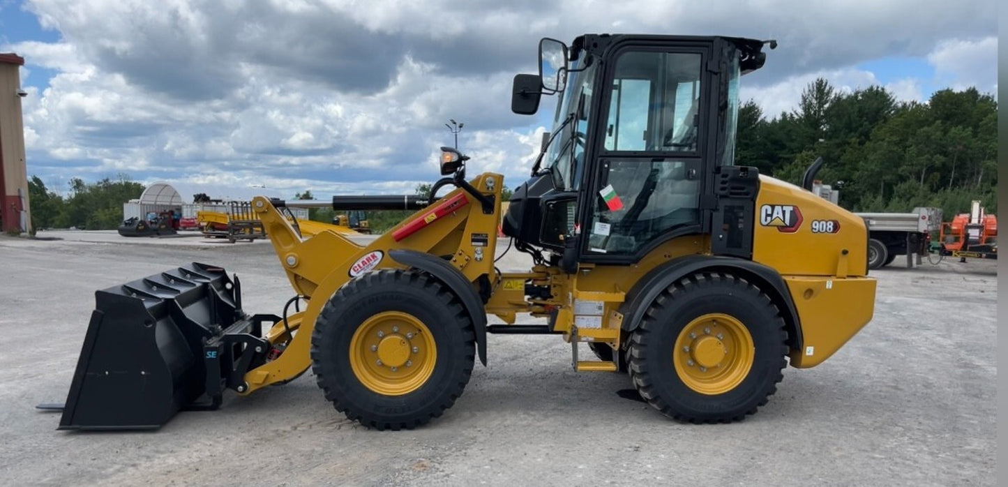 2024 Caterpillar CAT 908 Wheel Loader Tractor Hyd. Coupler High Speed - Ac/Heat