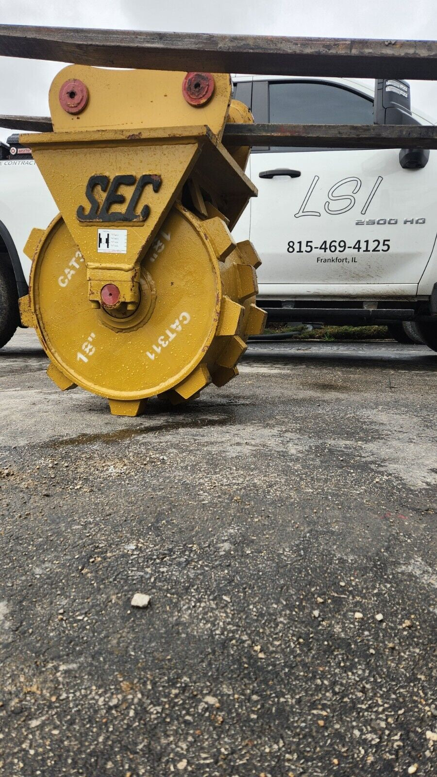 65Mm CAT 312 Excavator Compactor Wheel Trencher Roller Sheeps Foot Compaction