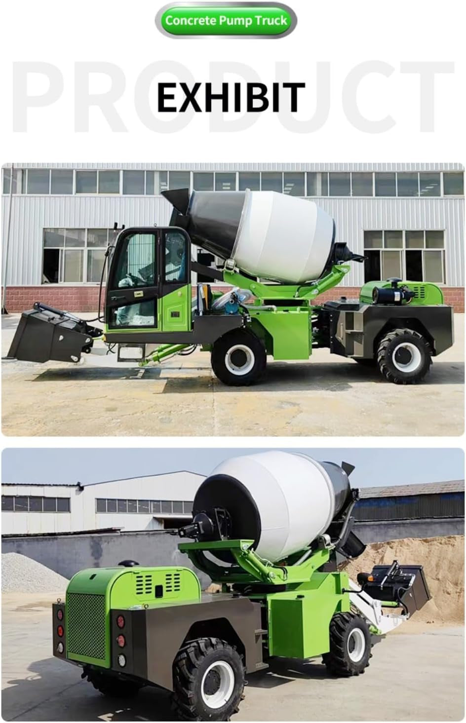 Self Loading Concrete Mixer Truck Automatic Feeding Mobile Cement Mixing Machine with Hydraulic Discharge, Portable High Efficiency Construction Equipment for Road, Building, and Rural Projects