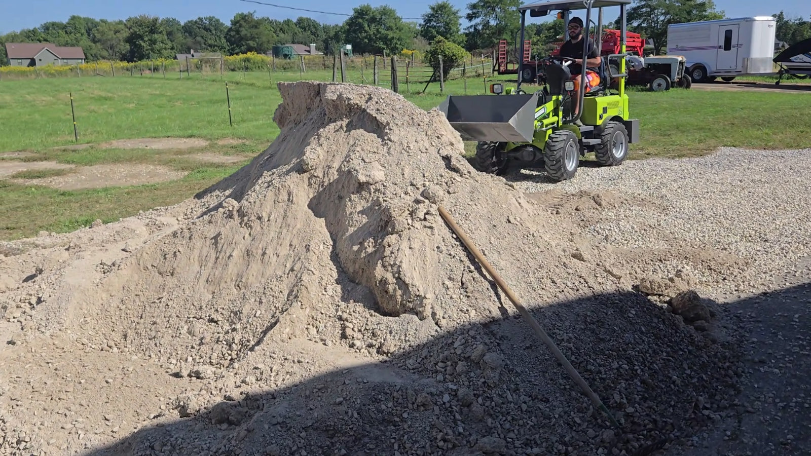 2025 Greenforce Machines EV880L Electric Wheel Loader Bobcat Skid Steer 880Lbs
